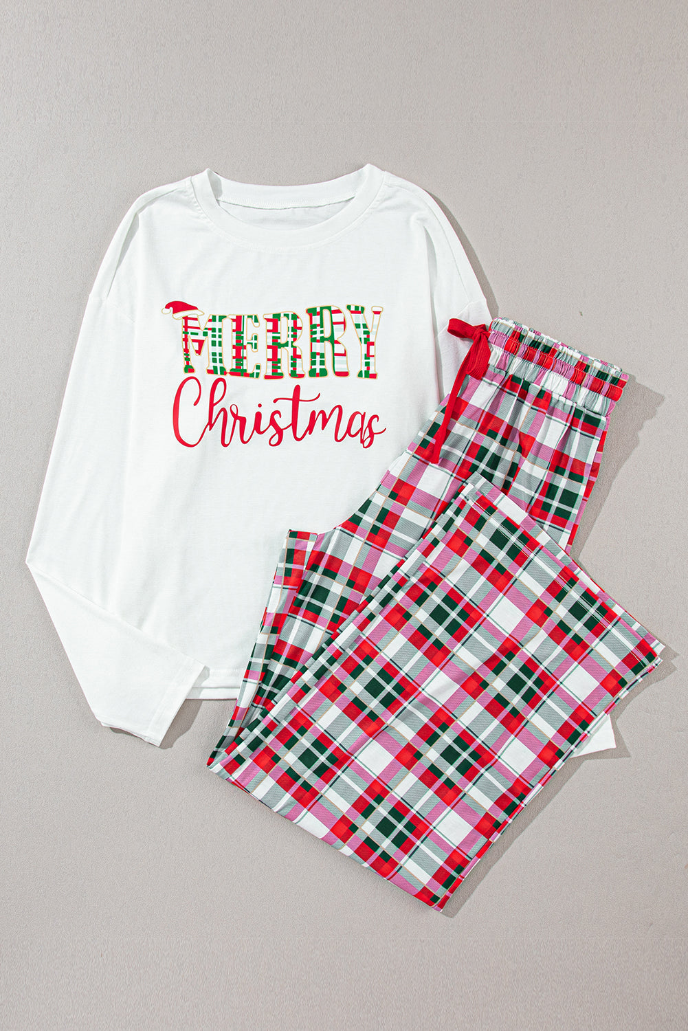 MERRY CHRISTMAS TO ALL Top and Pants Set