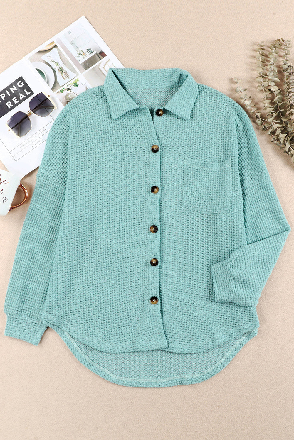 Waffle-Knit Shirt