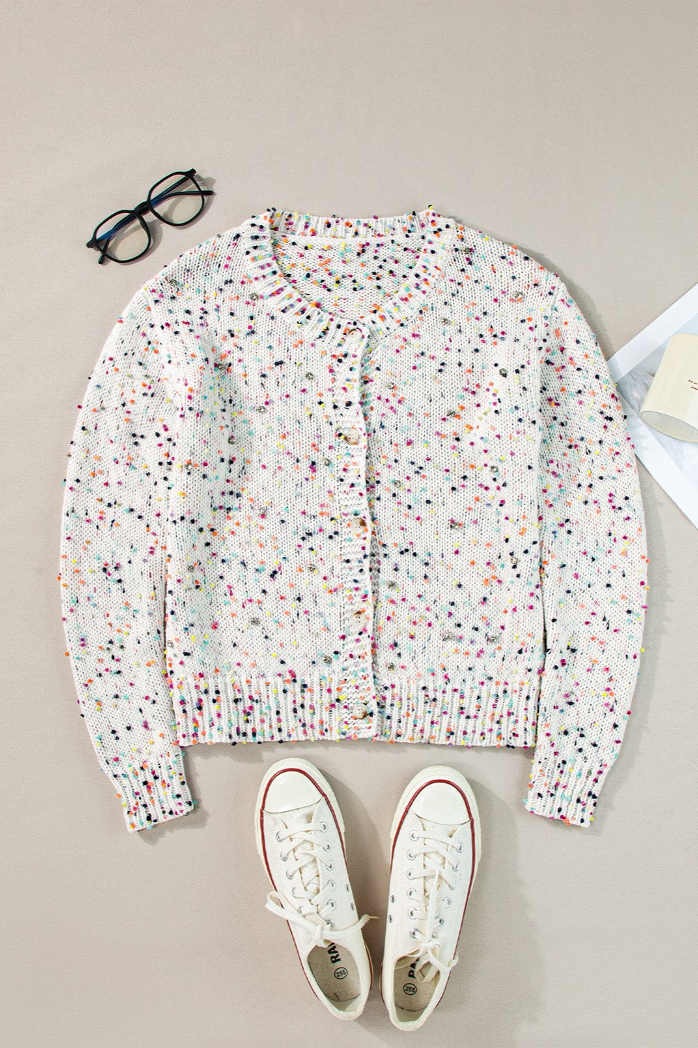 Confetti Button Up Cardigan