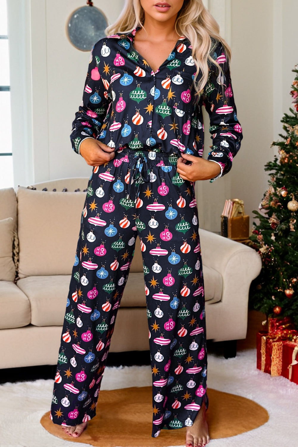 Trim the Tree Top and Pants Set