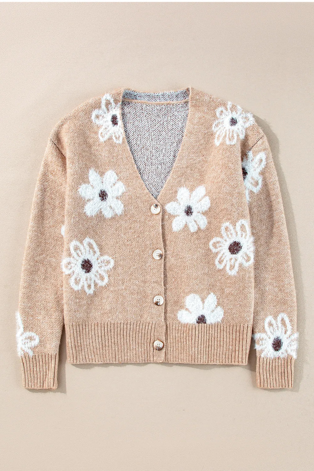 Flower Power Button Up Cardigan