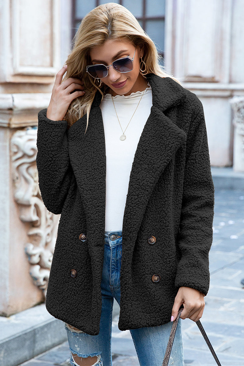 Ivy Sherpa Coat in Full Size Run