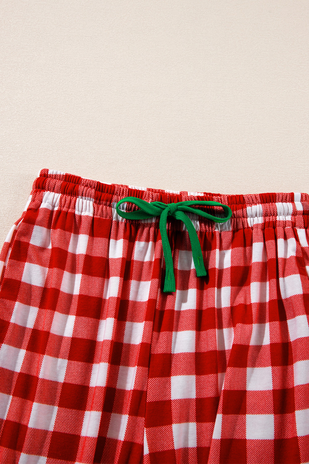 Here Comes Santa Claus Plaid Top and Pants Set