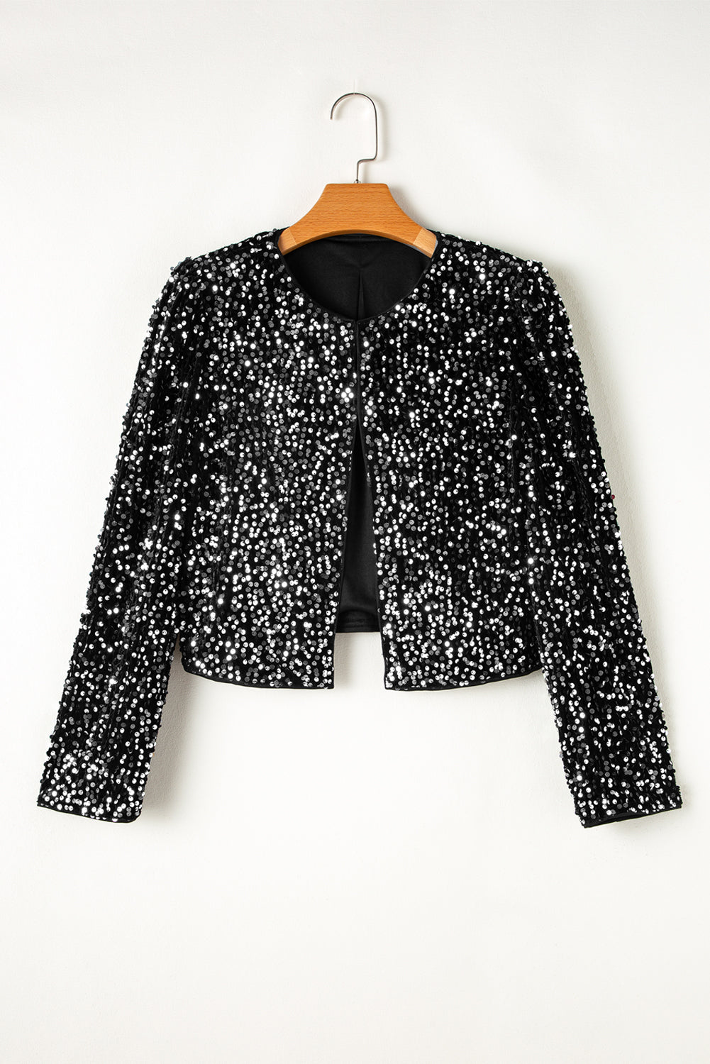 Too Cute Sequin Long Sleeve Jacket