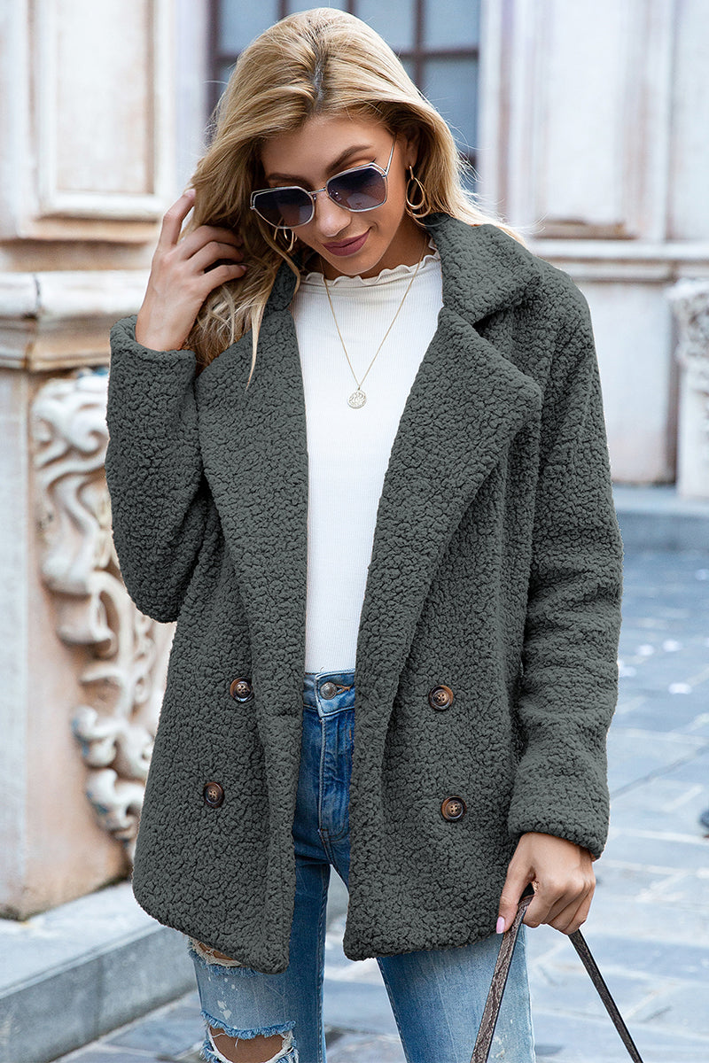 Ivy Sherpa Coat in Full Size Run