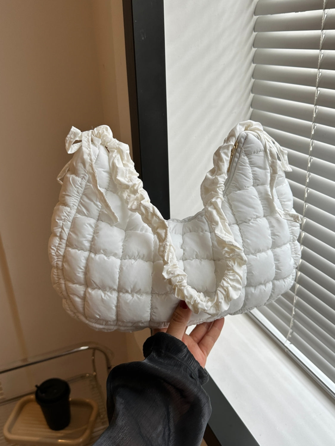 Bubble Texture Quilted Shoulder Bag