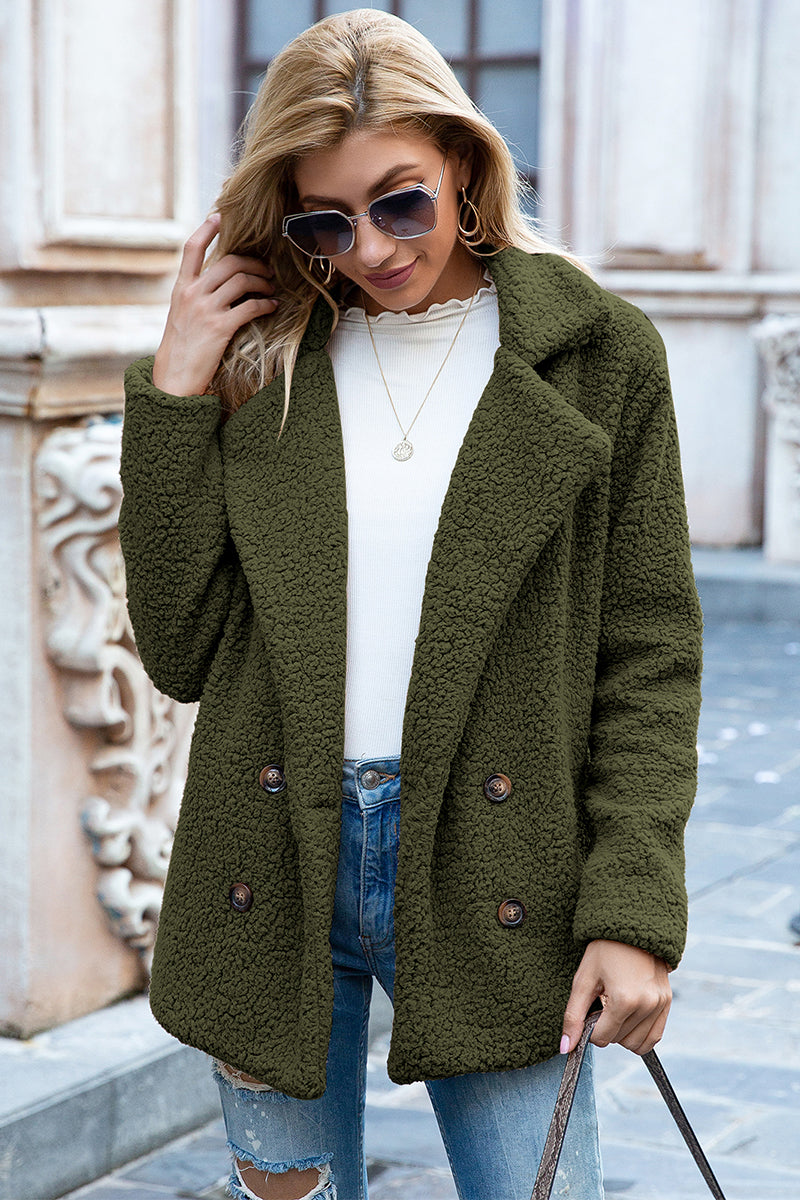 Ivy Sherpa Coat in Full Size Run