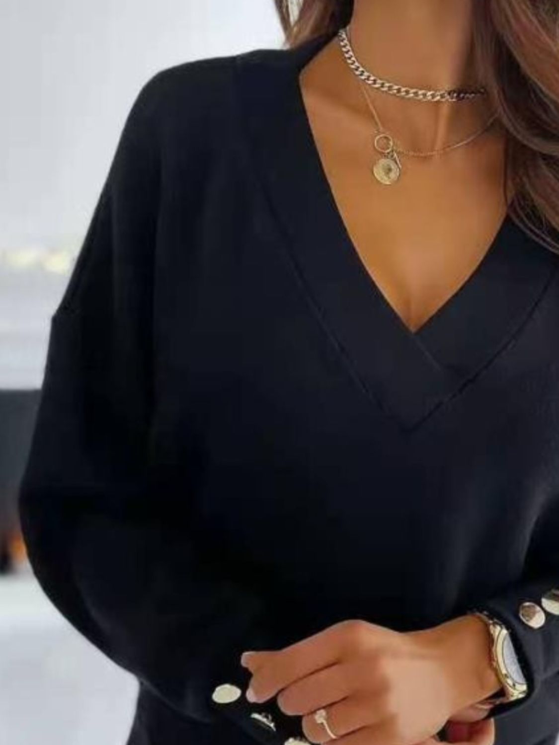 Classy and Elegant V-Neck Sweater