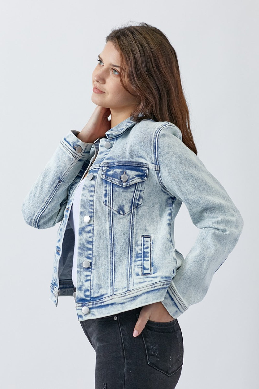 RISEN Light Washed Denim Jacket