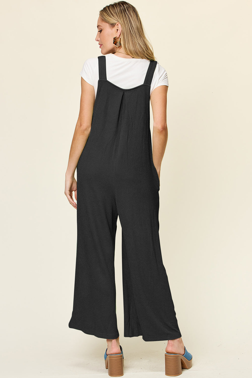 Multicolored Overalls with Wide Leg