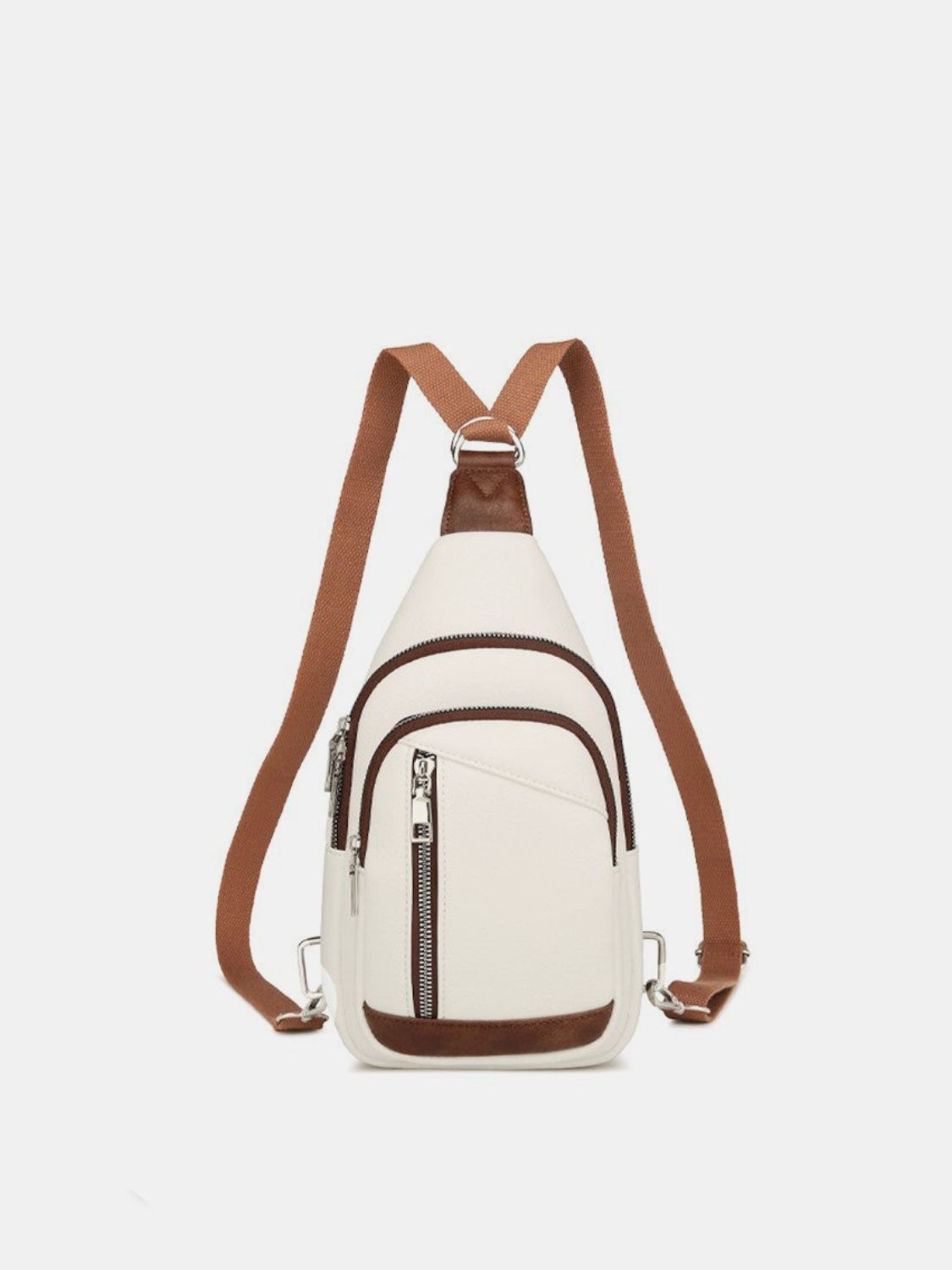 Leather Crossbody Bag with Detachable Strap