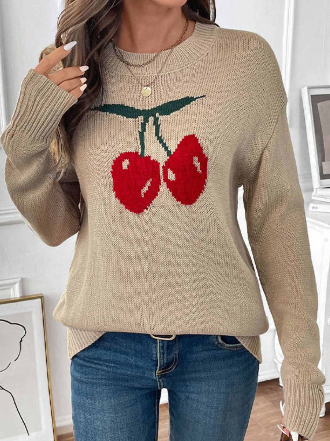 Cherries on the Vine Sweater