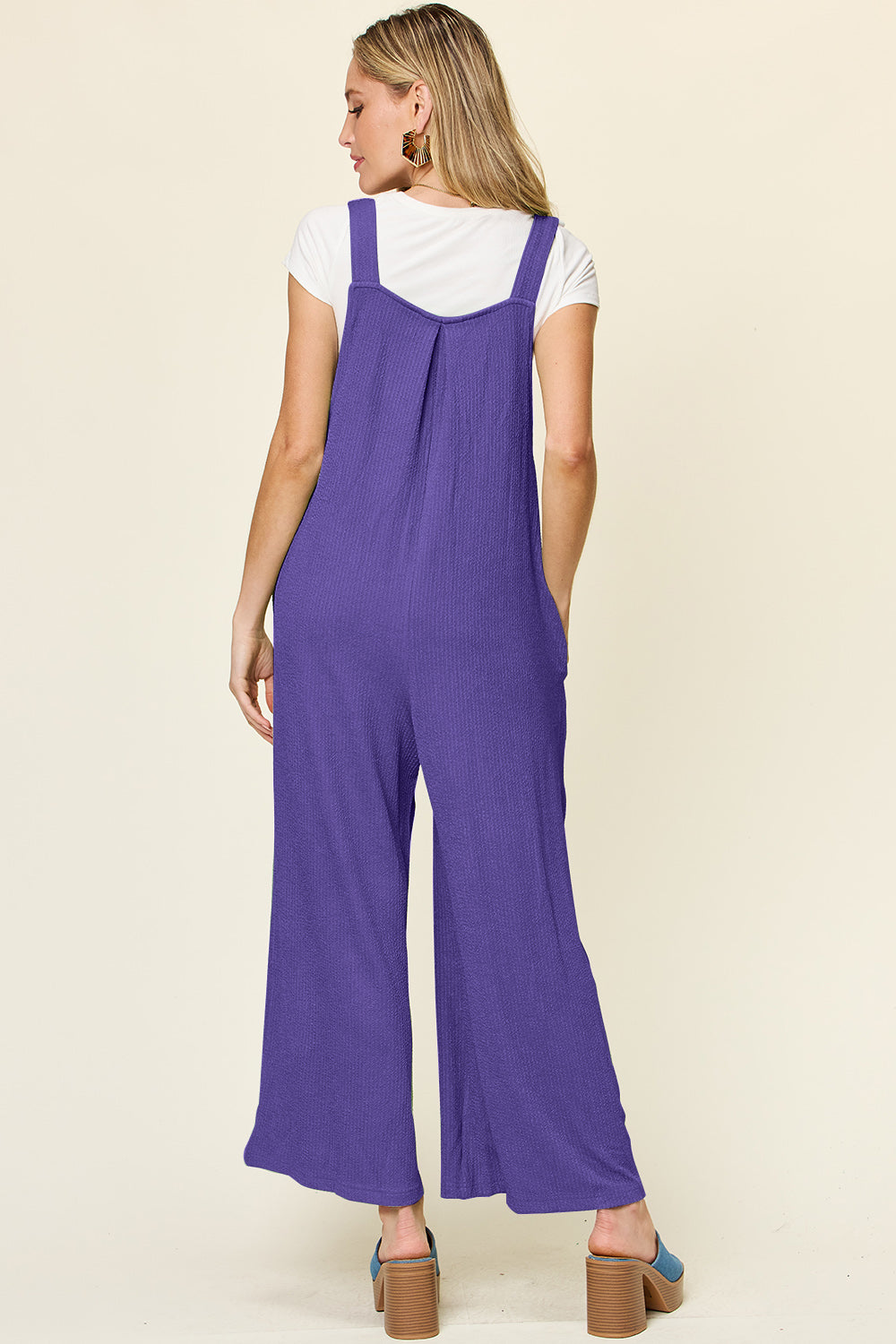 Multicolored Overalls with Wide Leg