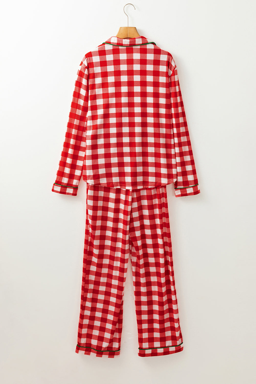 Here Comes Santa Claus Plaid Top and Pants Set