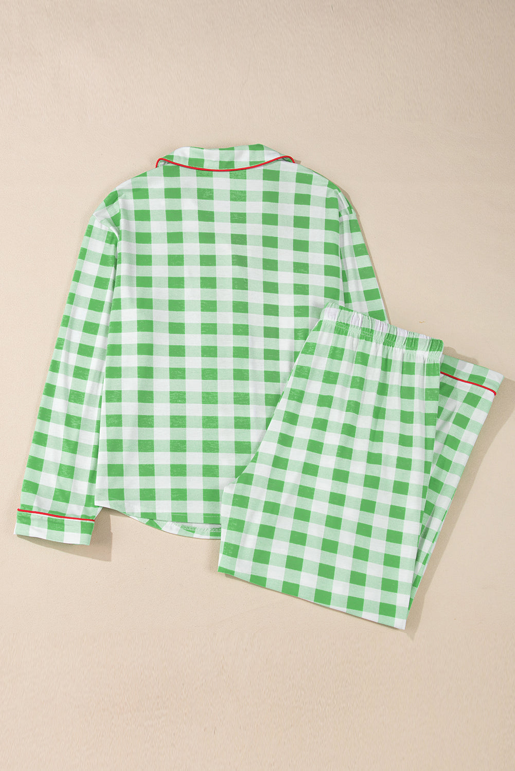 Here Comes Santa Claus Plaid Top and Pants Set