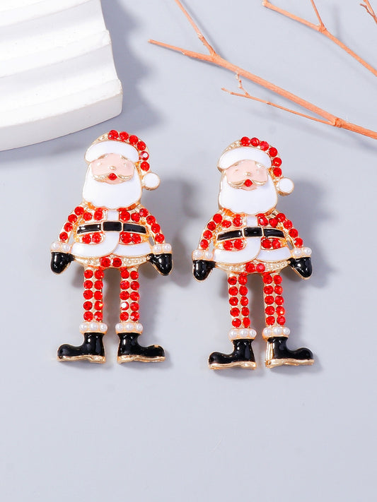 Santa Rhinestone Earrings