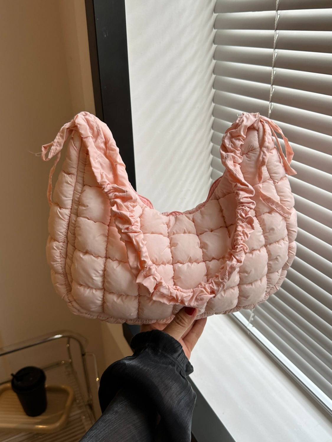 Bubble Texture Quilted Shoulder Bag