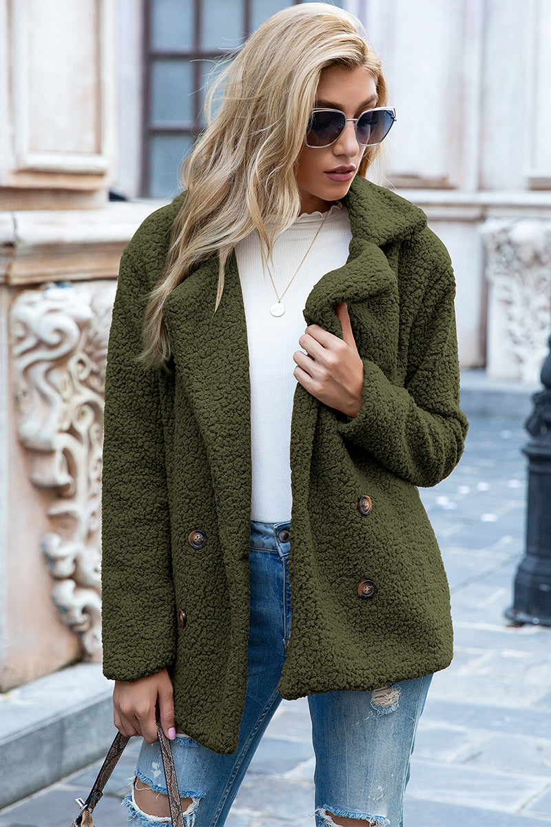 Ivy Sherpa Coat in Full Size Run