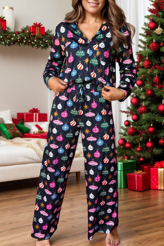 Trim the Tree Top and Pants Lounge Set