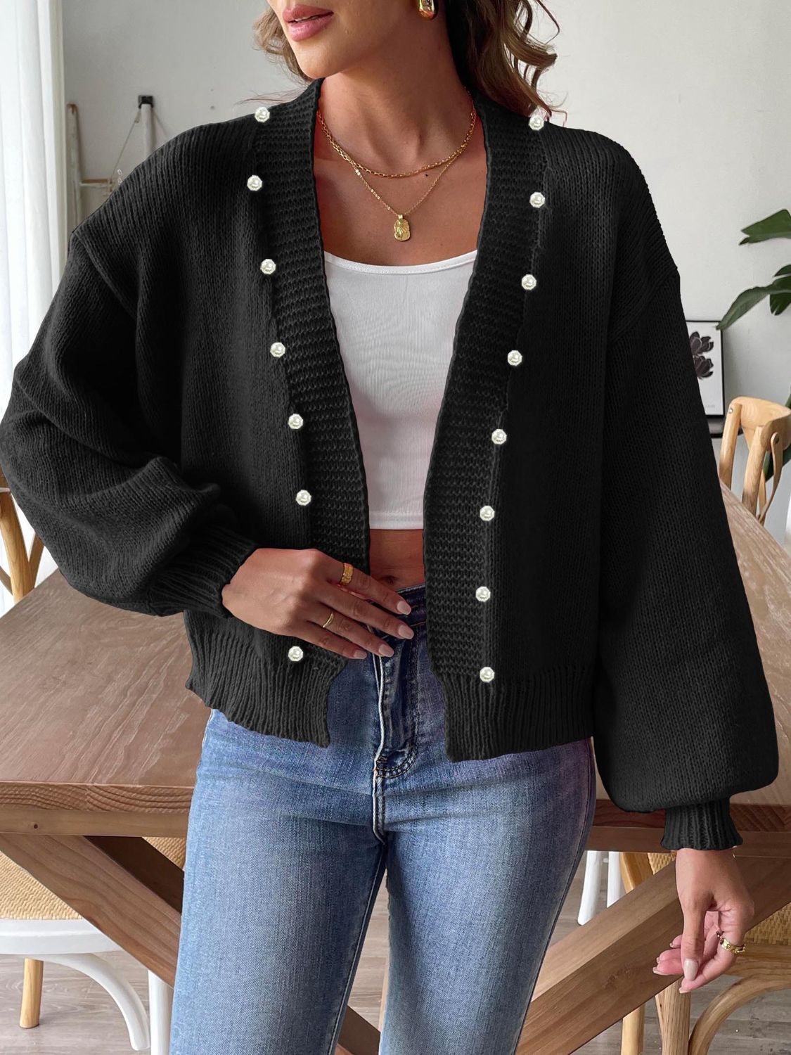 All the Pearls Cardigan