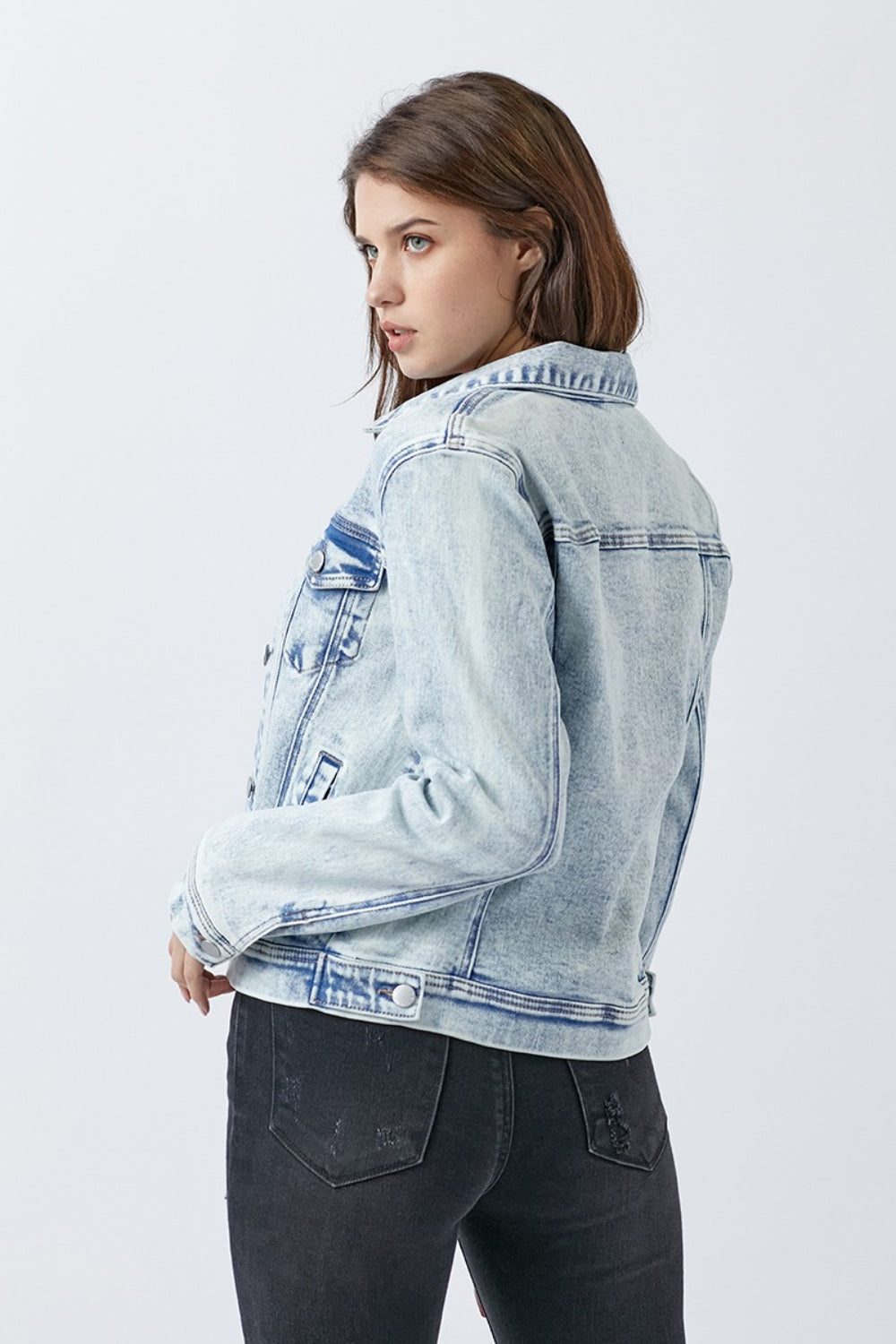 RISEN Light Washed Denim Jacket