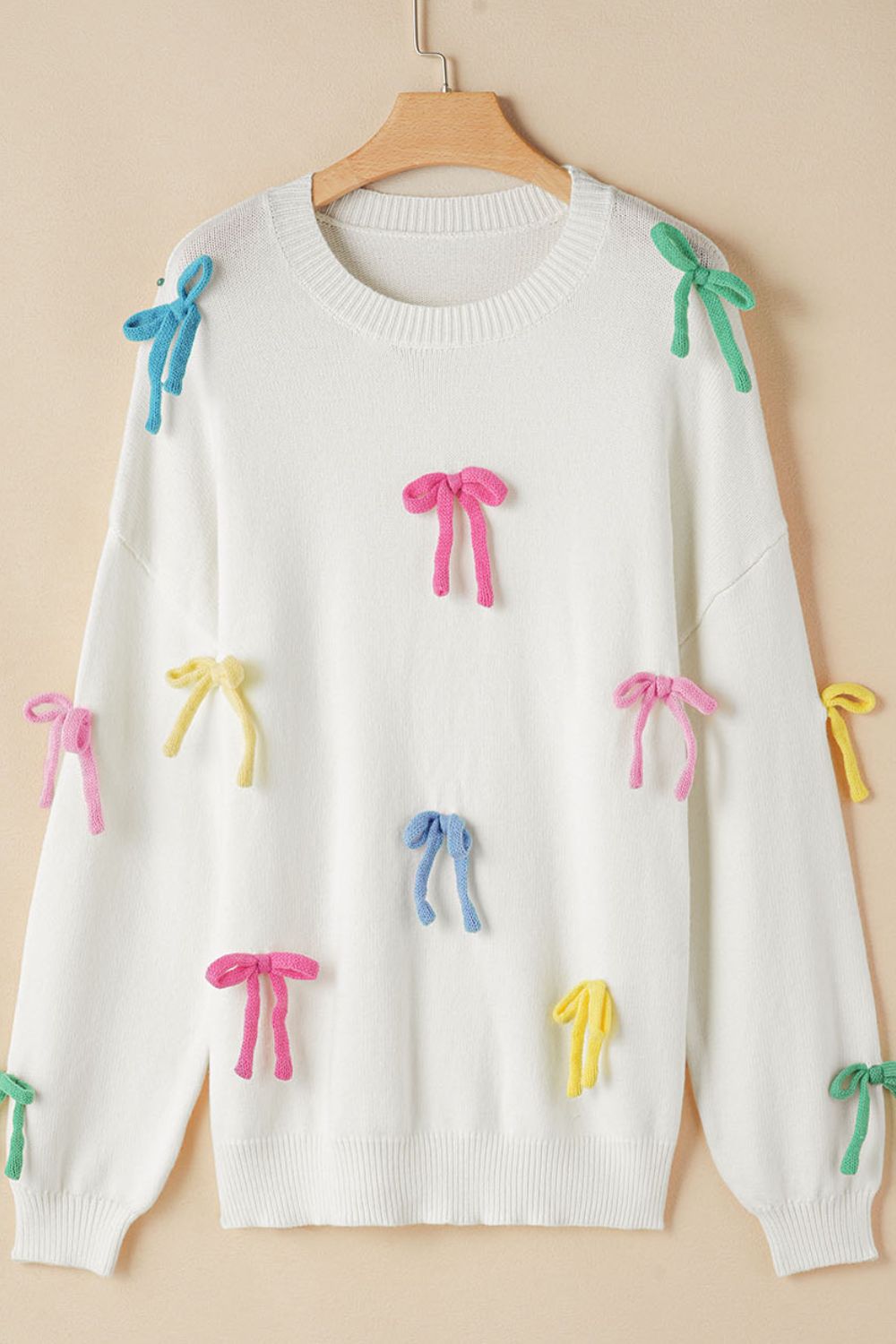 Colorful Fun Bow Sweater