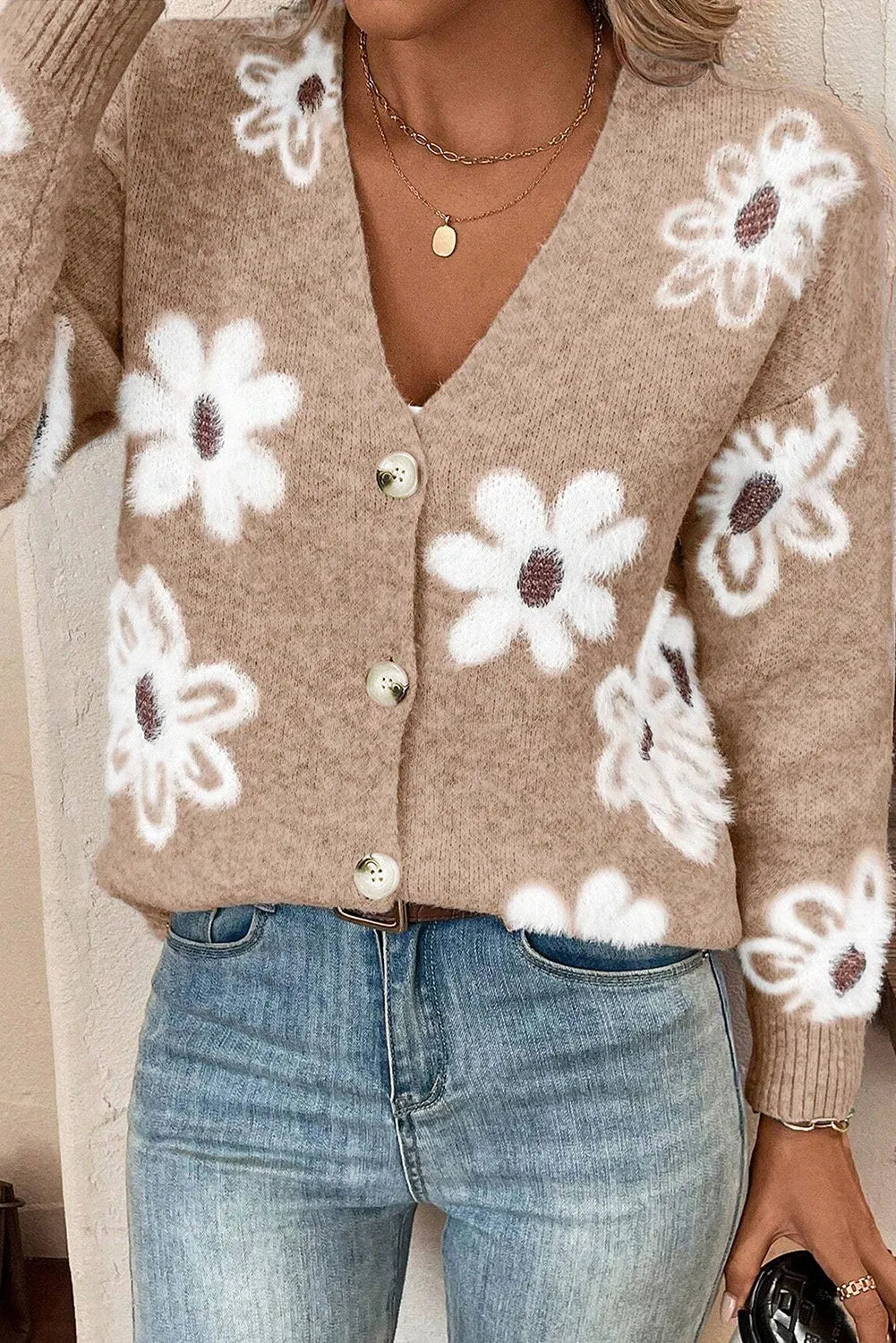 Flower Power Button Up Cardigan