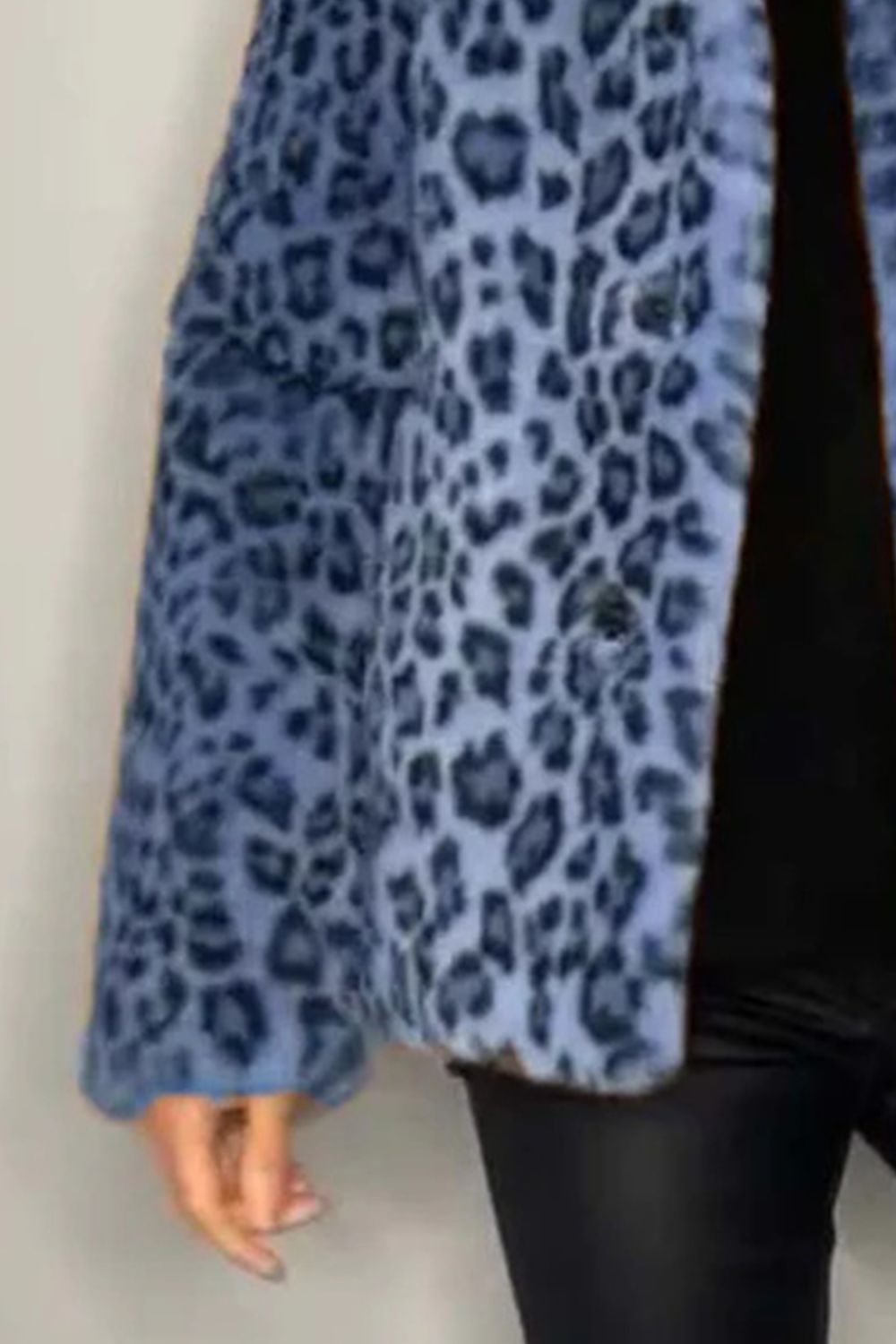 Leopard Furry Coat in Full Size Run