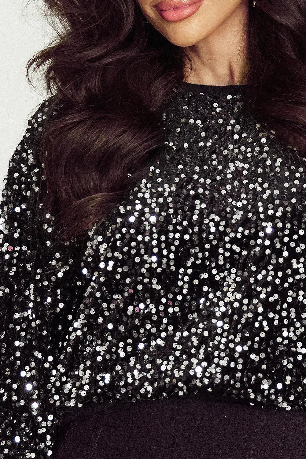 Sparkly Sequin Long Sleeve Top