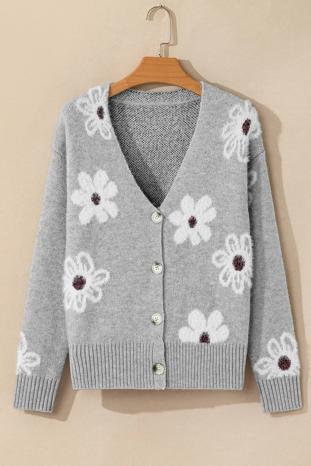 Flower Power Button Up Cardigan