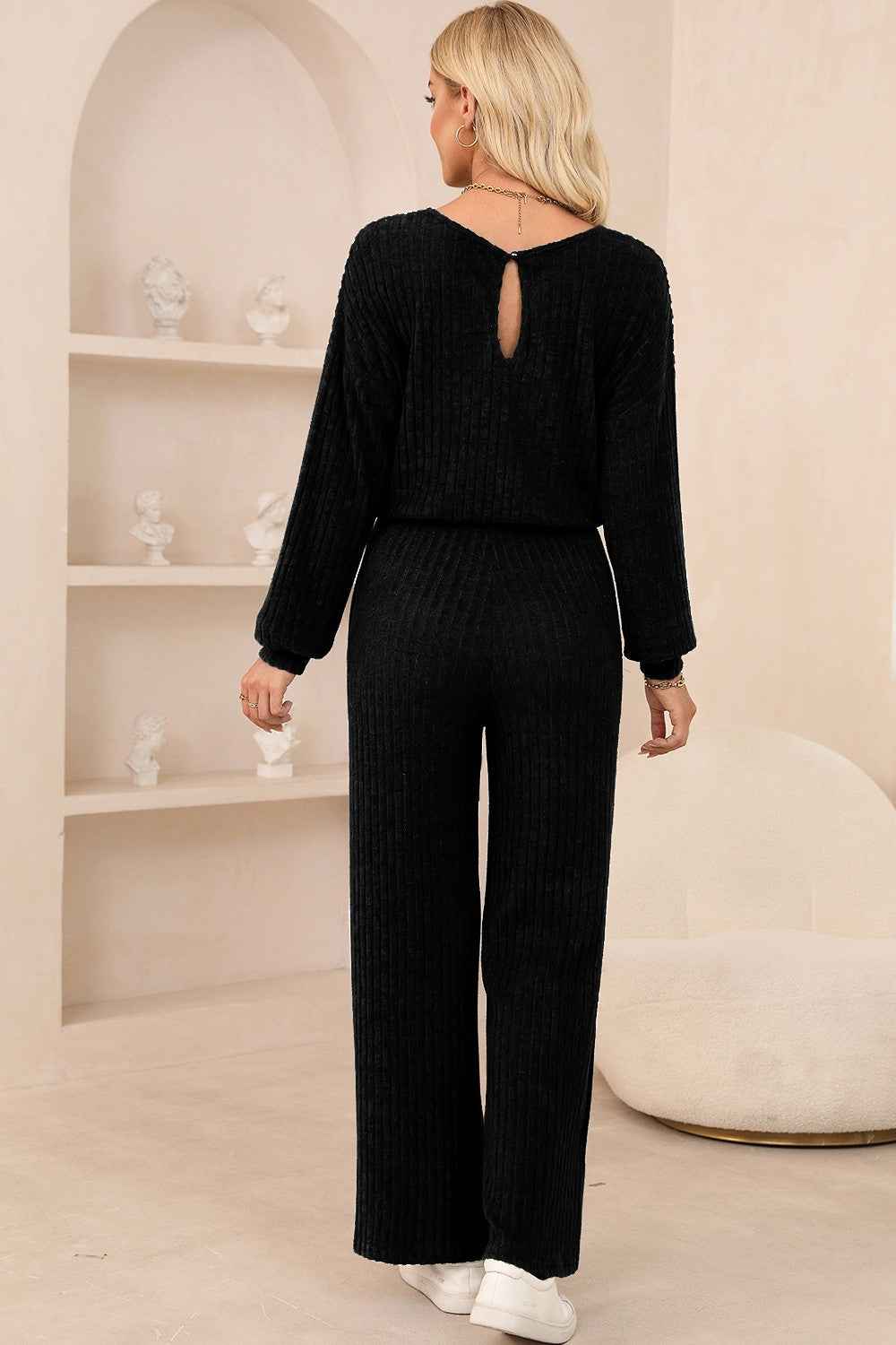 Long Sleeve Two Piece Jumpsuit