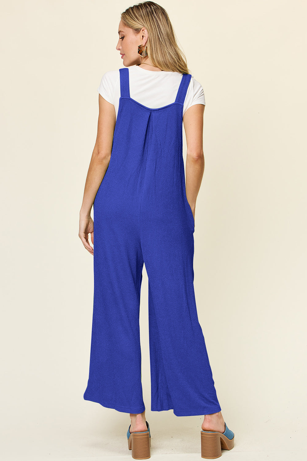 Multicolored Overalls with Wide Leg