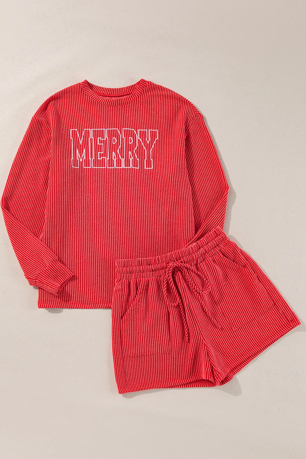 MERRY Top and Shorts Lounge Set