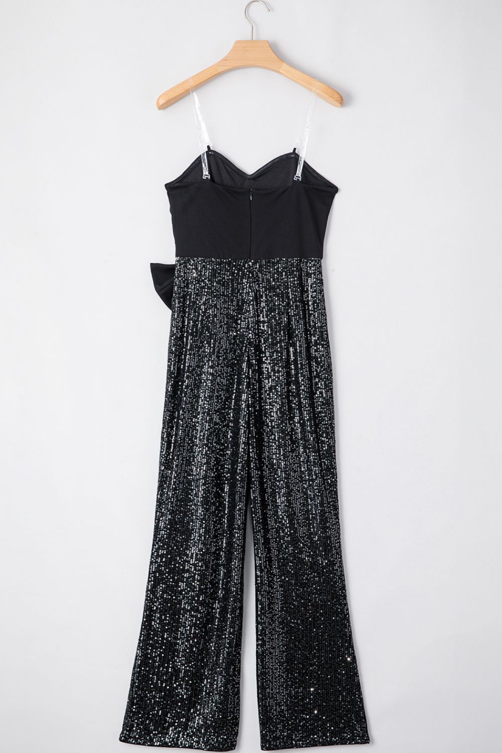 Bling in the Bow Sequin Wide Leg Jumpsuit