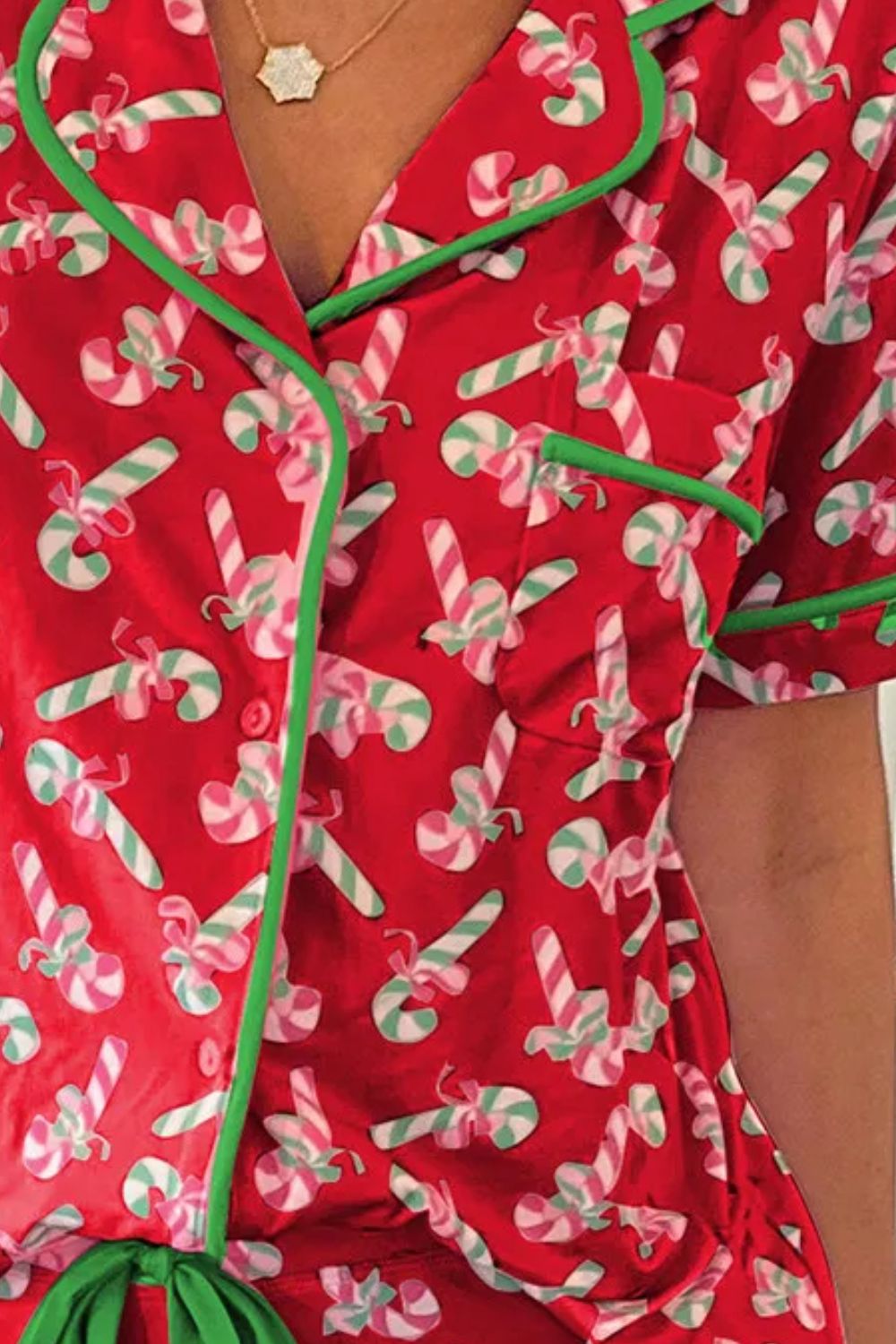 Candy Canes for Everyone! Top and Shorts Lounge Set