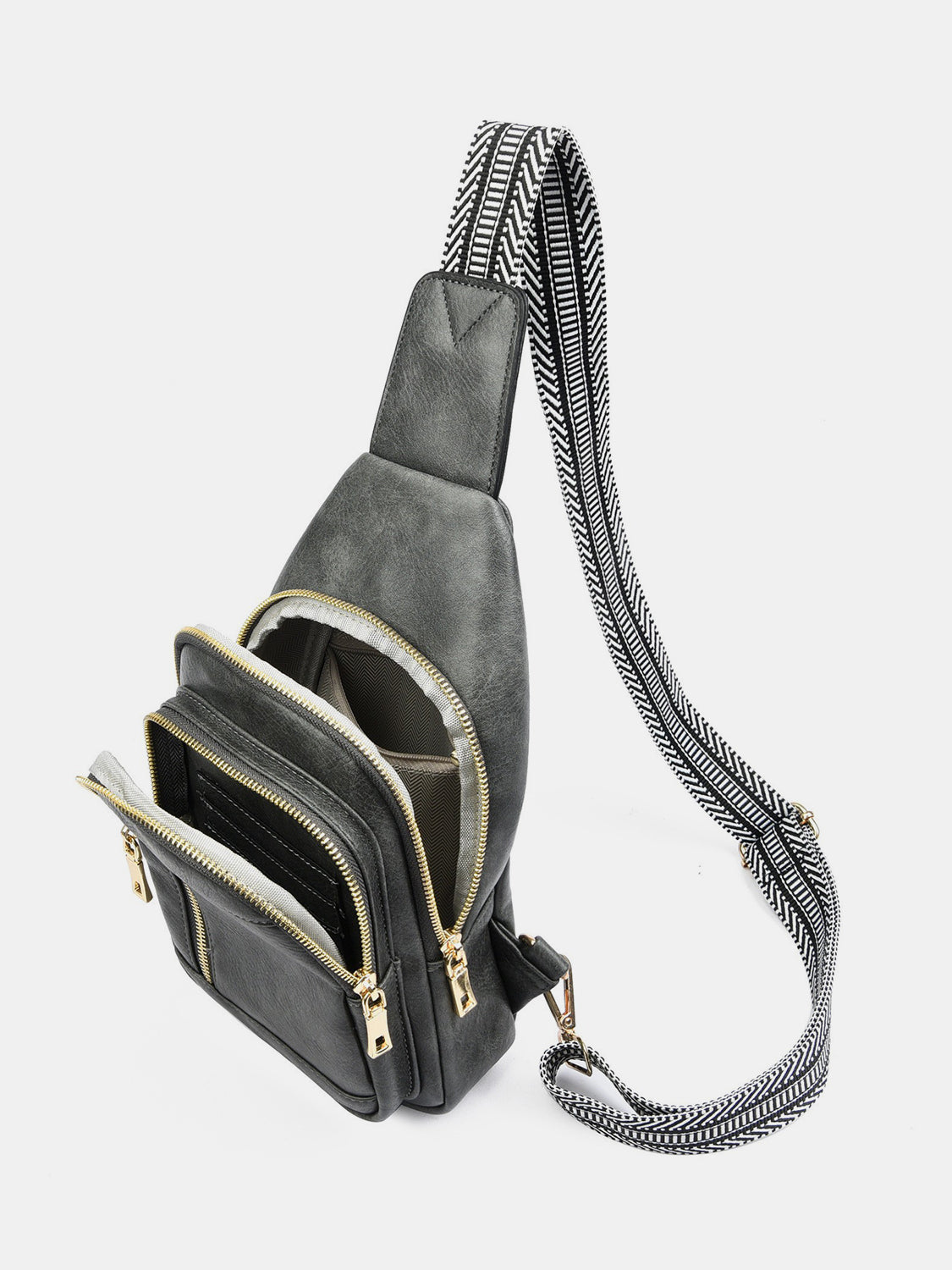 Leather Crossbody Adjustable Strap Bag