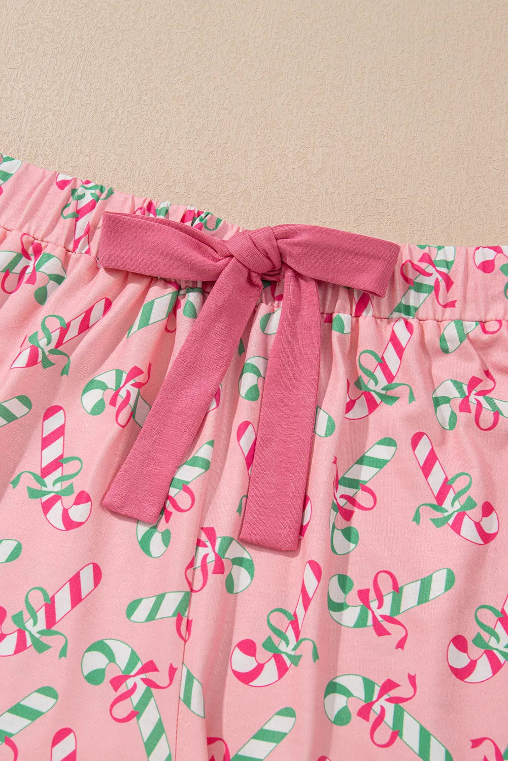 Candy Canes for Everyone! Top and Shorts Lounge Set