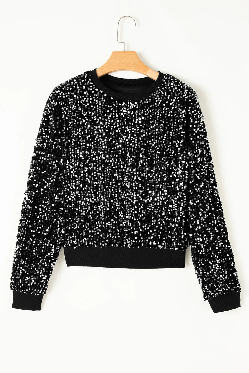 Sparkly Sequin Long Sleeve Top