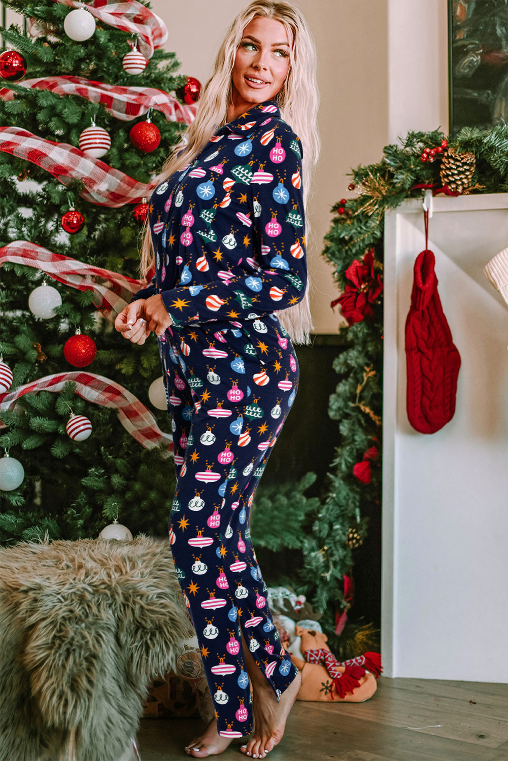 Trim the Tree Top and Pants Set