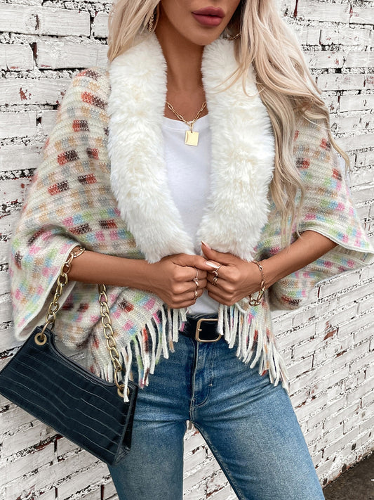 Fuzzy and Furry Poncho